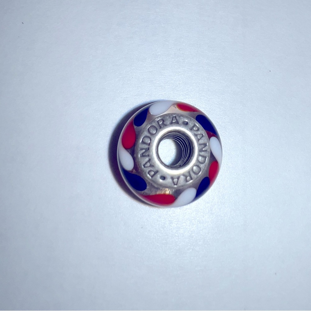 Pandora Red White & Blue Bracelet Charm